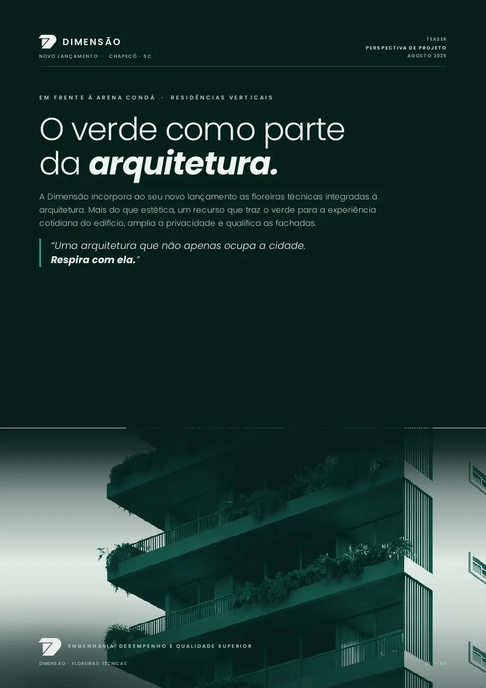 Capa do teaser O verde como parte da arquitetura